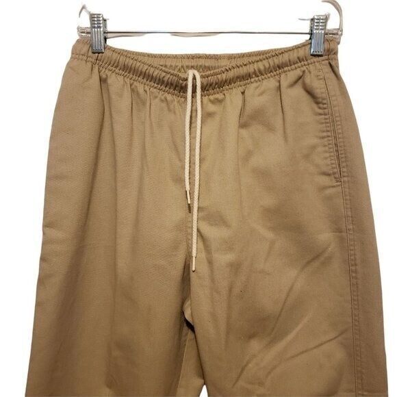 Lands End Womens Size 9 Tan Solid Elastic Waist Chino Pants - Picture 4 of 10